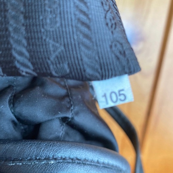 Authentic black Prada bag with draw string. One draw string came off. Clean - Picture 2 of 13